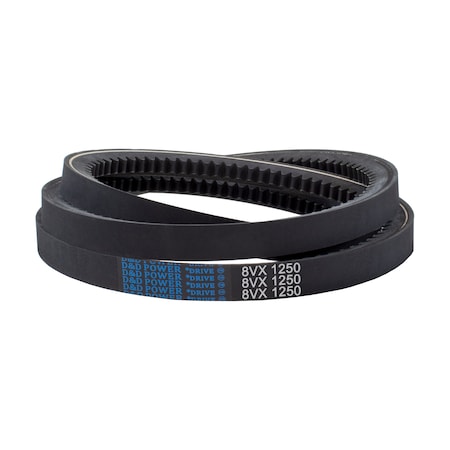 D&D 8VX1250 125" Outside Length, 1" Top Width, 1 Ribs 8VX1250